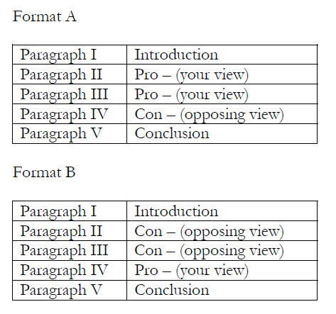 Argumentative essay high school