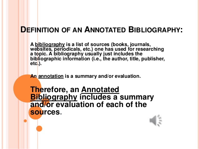 Bibliography project