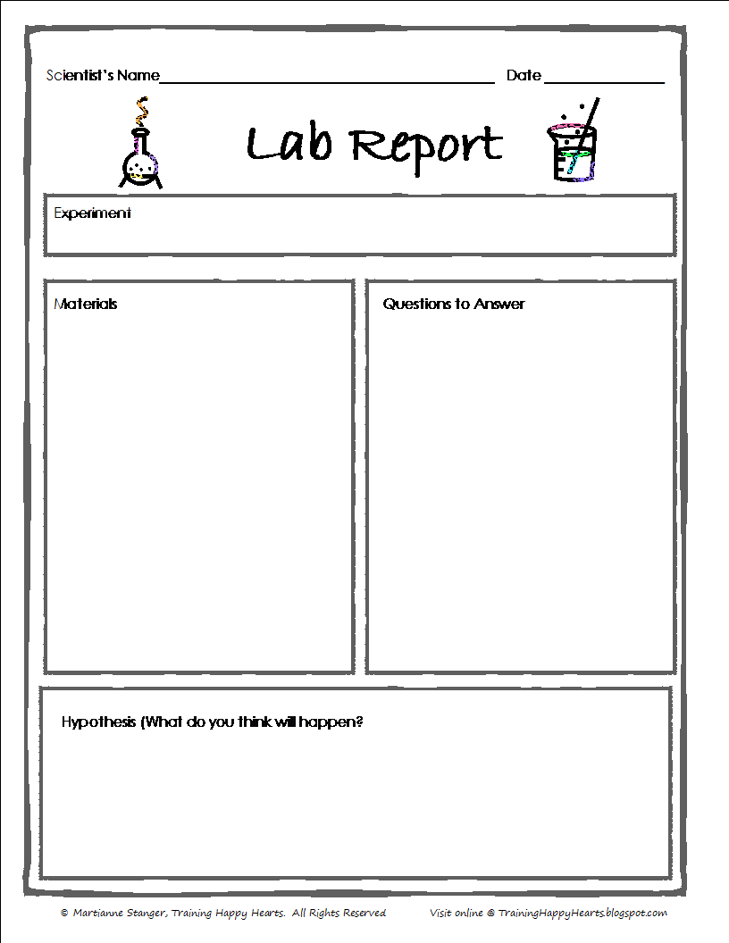 Blank lab report