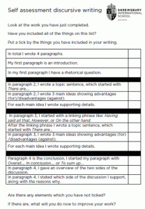 Discursive essay