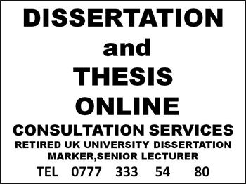 Dissertation coaching services
