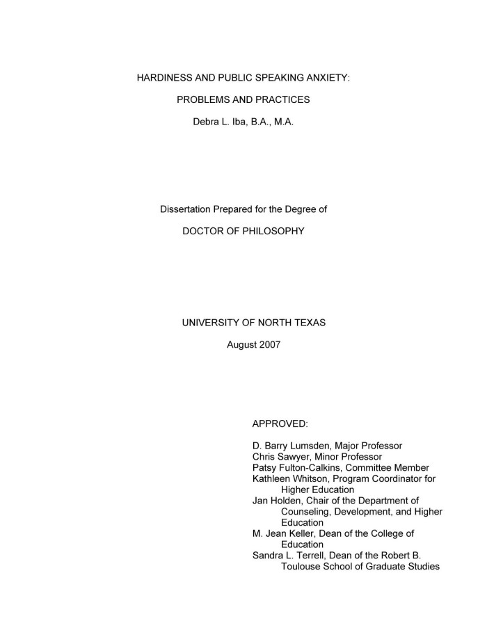 Final dissertation