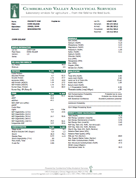 Lab report analysis