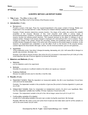 Lab report method