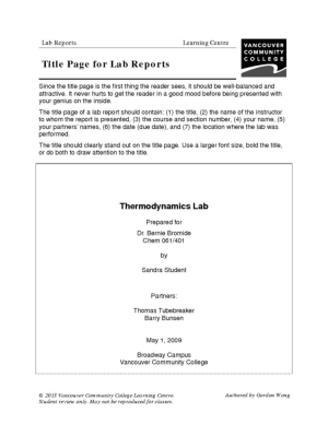 Lab reports biology