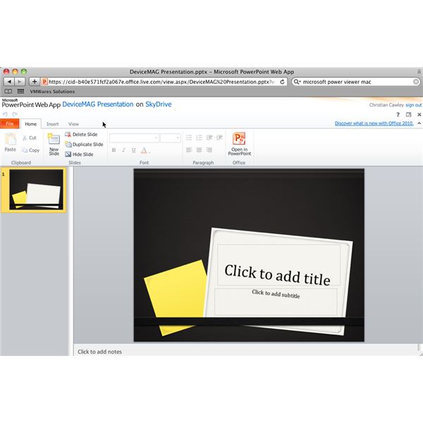 Online powerpoint viewer