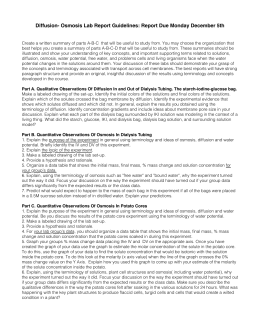 Osmosis lab report