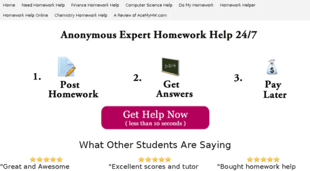 Pay homework help