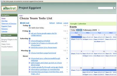 Project management sites