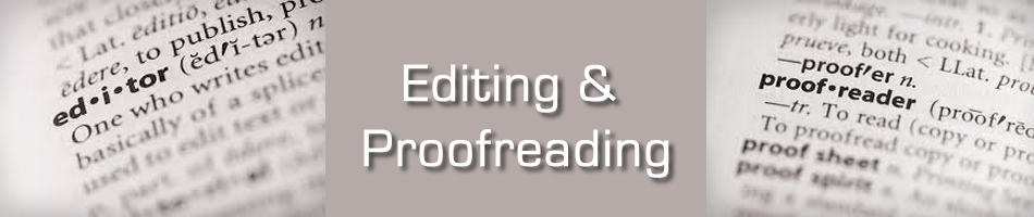 Proofreading and editing