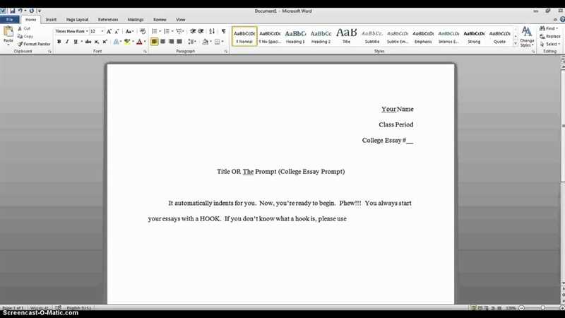 college application essay titles