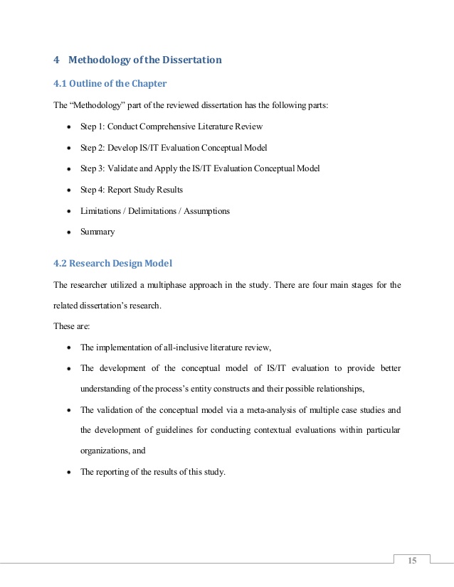 Research methodology dissertation