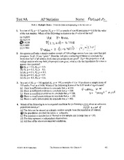 Statistics questions and answers