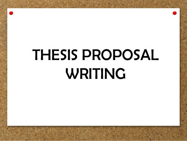 Thesis proposal writing