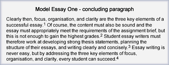 Write a conclusion for an essay