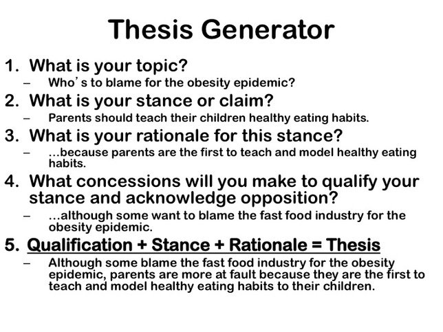 Write a good thesis