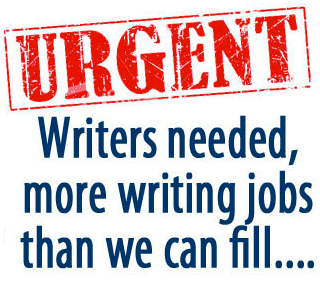 Find Volunteer writers wanted now.