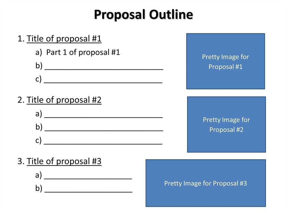 Writing a proposal for a research paper